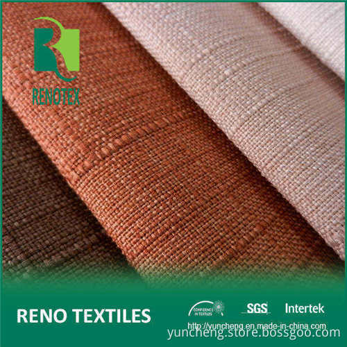 Upholstery Fabrics Bonding Sofa Fabric Tc Backing 100% Polyester Linen Look Fabric